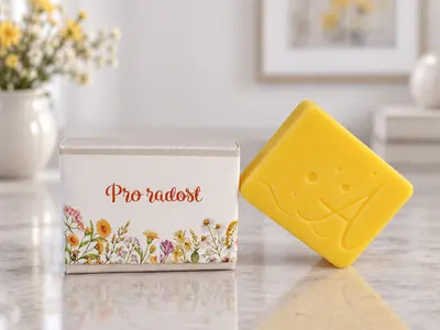 Mýdlo dárkové - PRO RADOST motiv Podběl