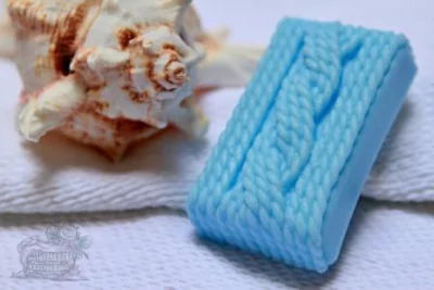 Mýdlo s pleteným vzorem - Obdélník
