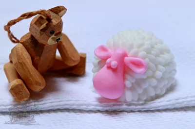 Mýdlo ve tvaru zvířátka - Ovečka 3D