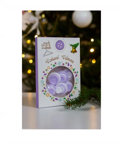 Mýdlové knoflíky - vůně Levandule - Vánoční