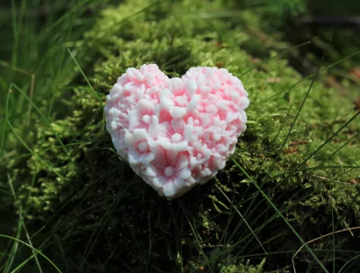 Mýdlo ve tvaru srdce - Srdíčko rozkvetlé