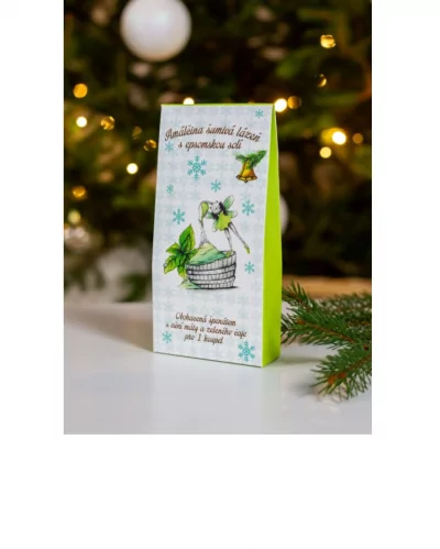 Koupelová šumivá lázeň 50g  - vůně Zelený čaj s mátou - vánoční