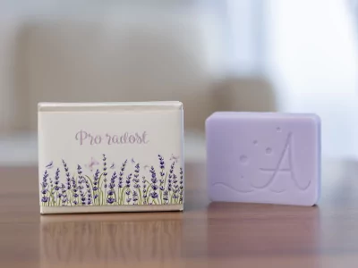 Mýdlo dárkové - PRO RADOST motiv Levandule - B2B