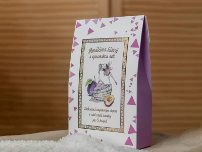 Koupelová lázeň 250g s arganovým olejem - vůně Zralá švestka