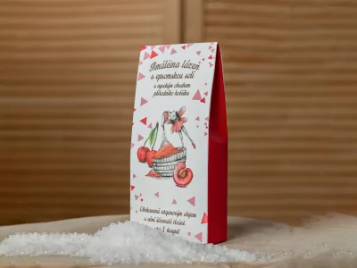 Koupelová lázeň 50g s arganovým olejem - vůně Šťavnatá třešeň