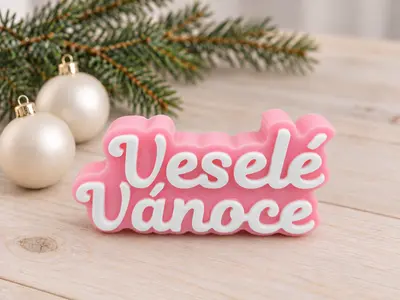 Mýdlo s vánočním motivem - Veselé Vánoce